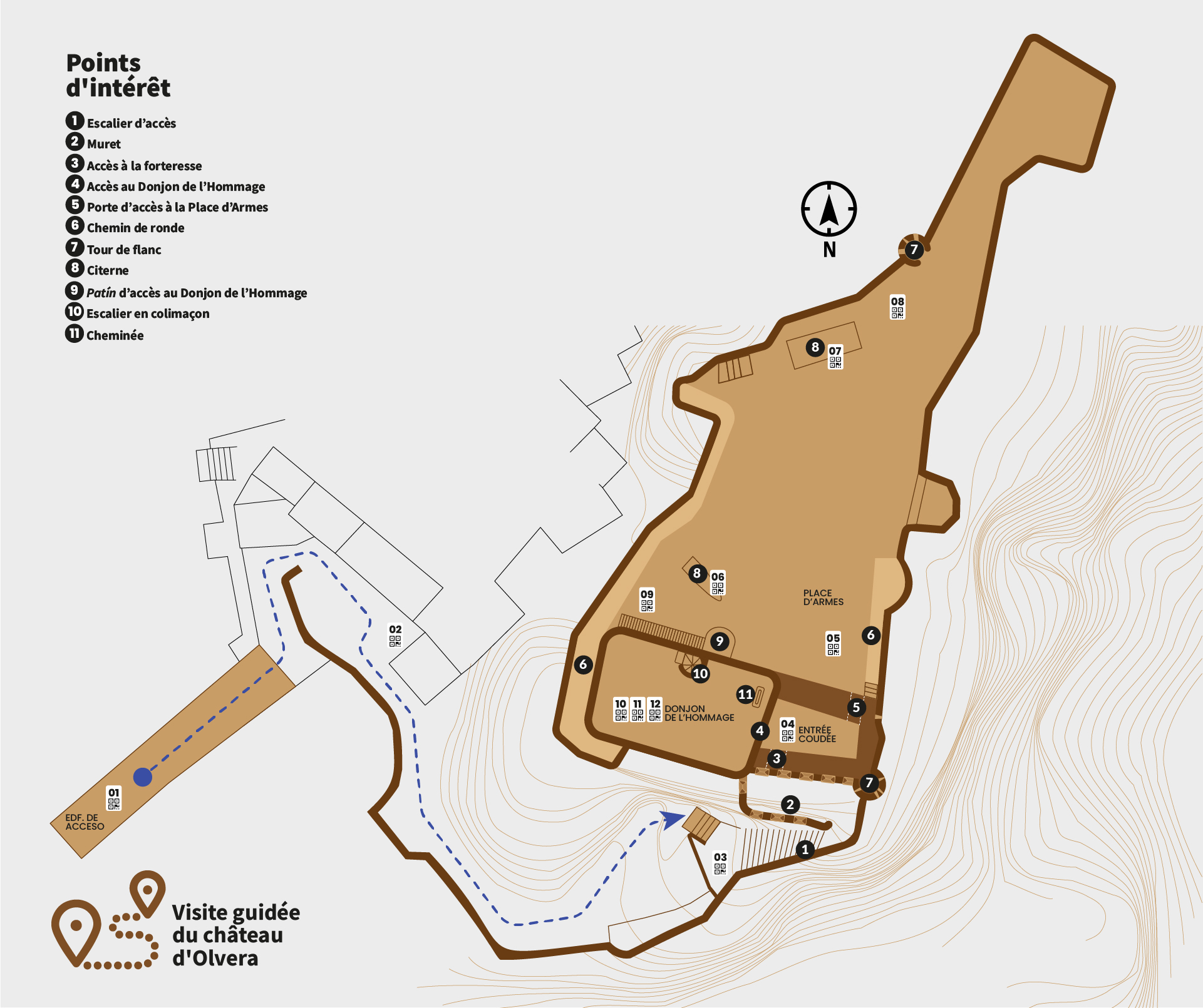 Plan de la forteresse